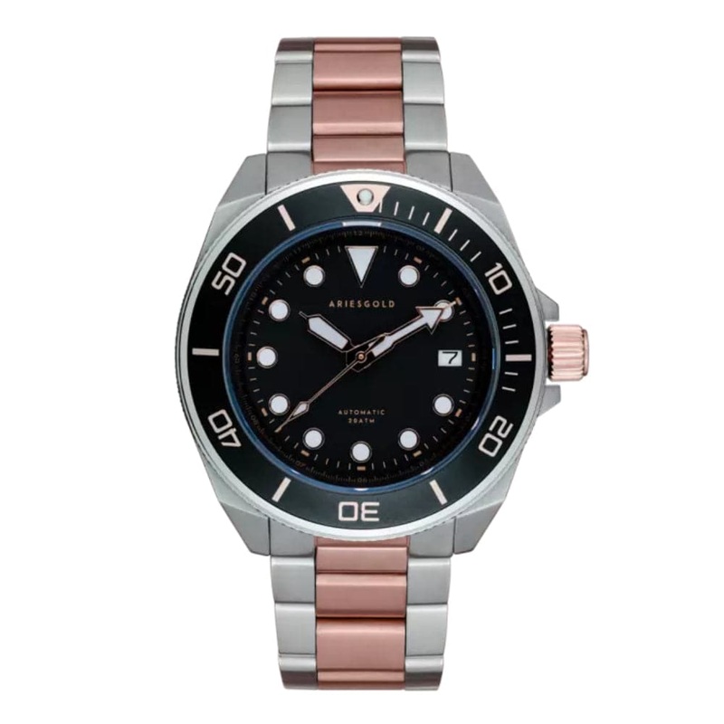 ARIES GOLD G 9029 SRG-BKRG DREADNOUGHT UNISEX’S WATCH