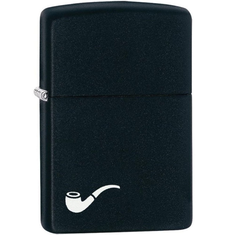 ZIPPO BLACK MATT WINDPROOF LIGHTER #218PL