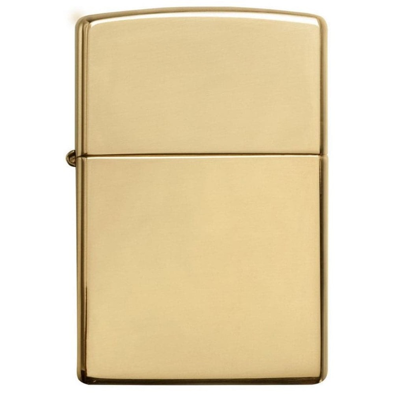 ZIPPO CLASSIC #254B HIGH POLISH BRASS POCKET LIGHTER