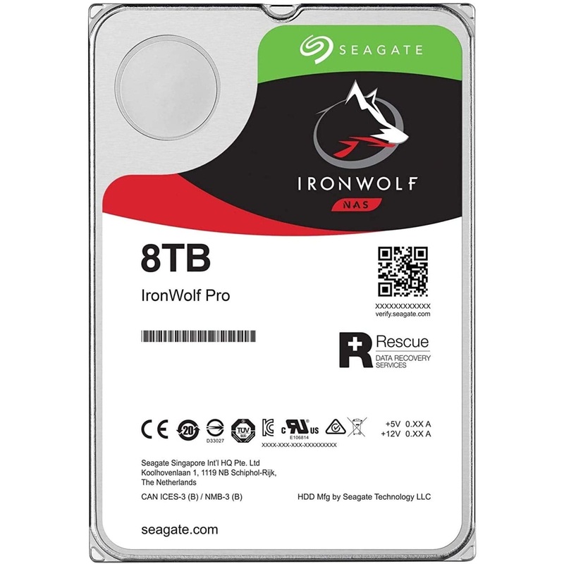 SEAGATE IRONWOLF PRO ST8000NE001 8 TB HARD DRIVE – 3.5″ INTERNAL – SATA (SATA/600)