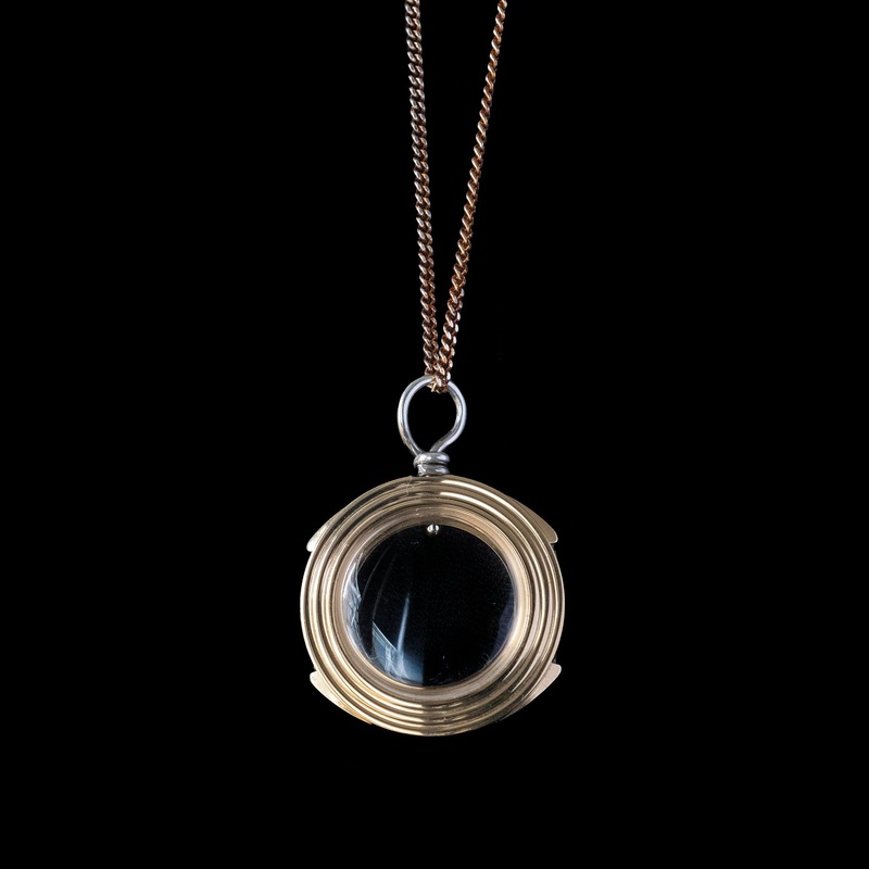 Watch Movement Necklace – Gold Window