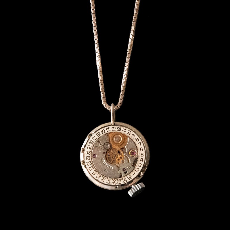 Watch Movement Necklace – Martha