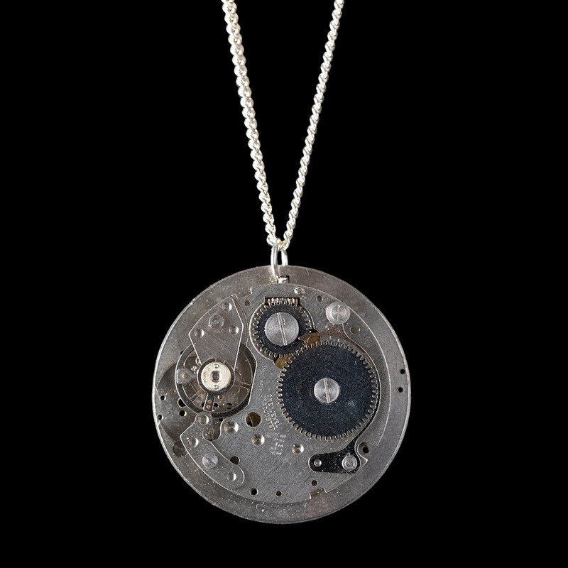 Watch Movement Necklace – Pearl