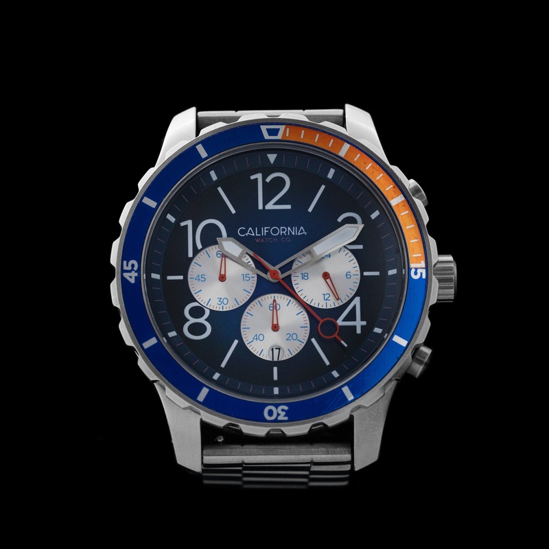 California Watch Co – Mavericks Chrono Navy/Red