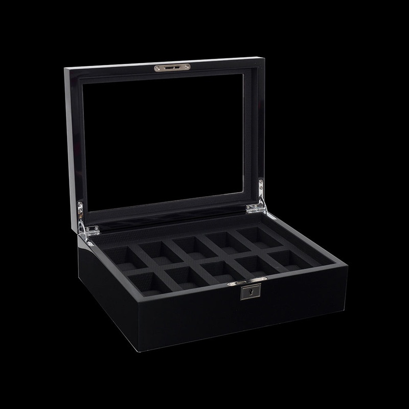 Watch Box – Wolf Savoy 10 Slot Black