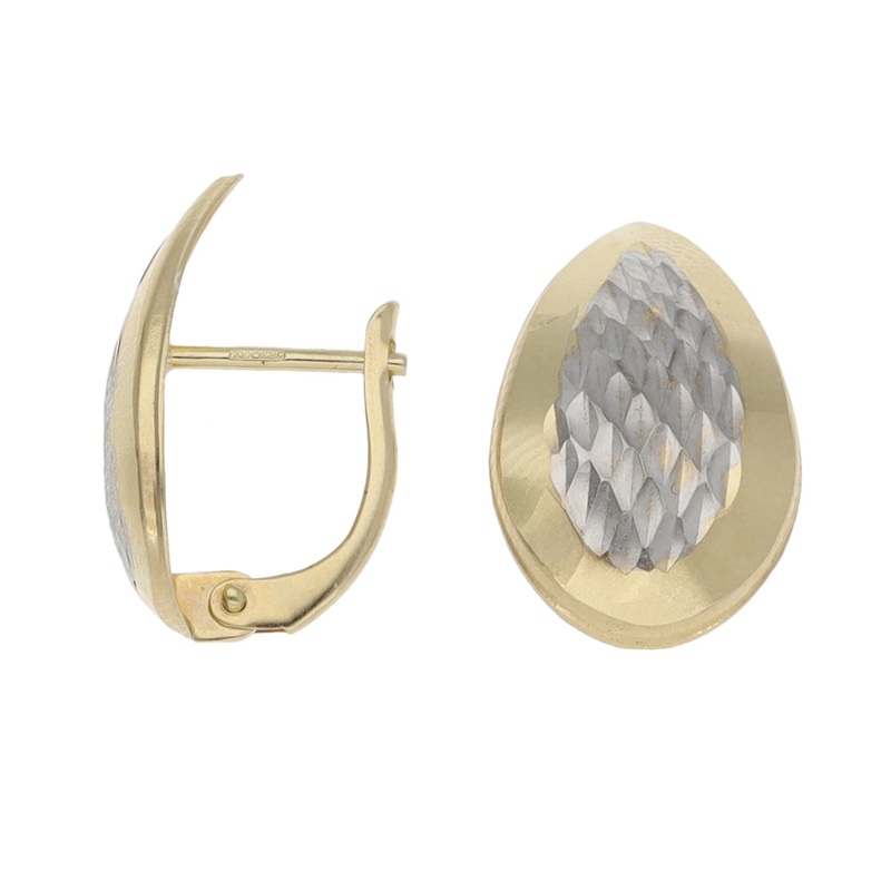 14ct Bicolour Gold Dress/Cocktail Earrings
