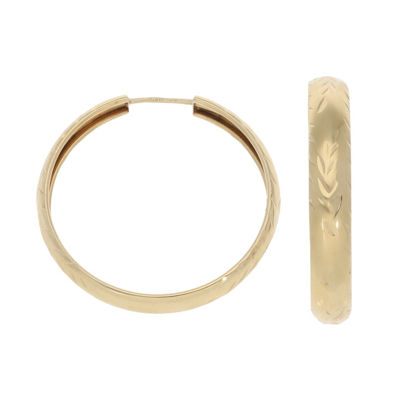 14ct Gold Hoop Earrings