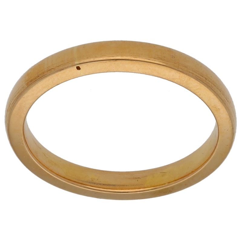 18ct Gold Plain Wedding Ring Size L