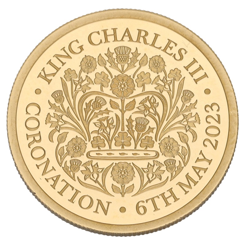 22ct Gold King Charles III Half Sovereign Coin 2023