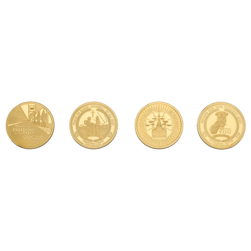 22ct Gold Limited Edition WW1 Sovereign Coin Set