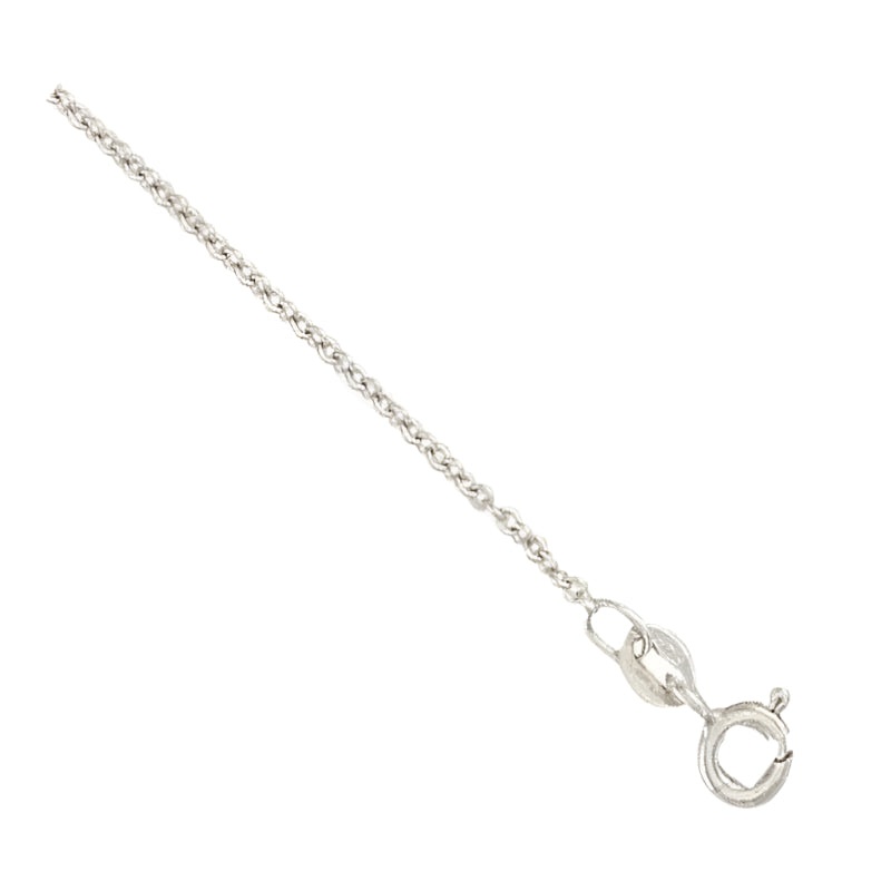 New 9ct White Gold 0.9mm Trace Chain 16″-20″