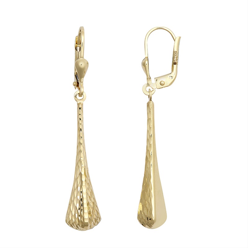 New 9ct Gold Fancy Drop Earrings