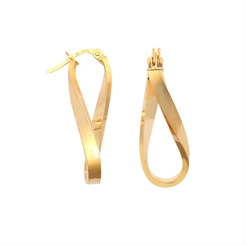 New 9ct Gold Fancy Figure 8 Earrings