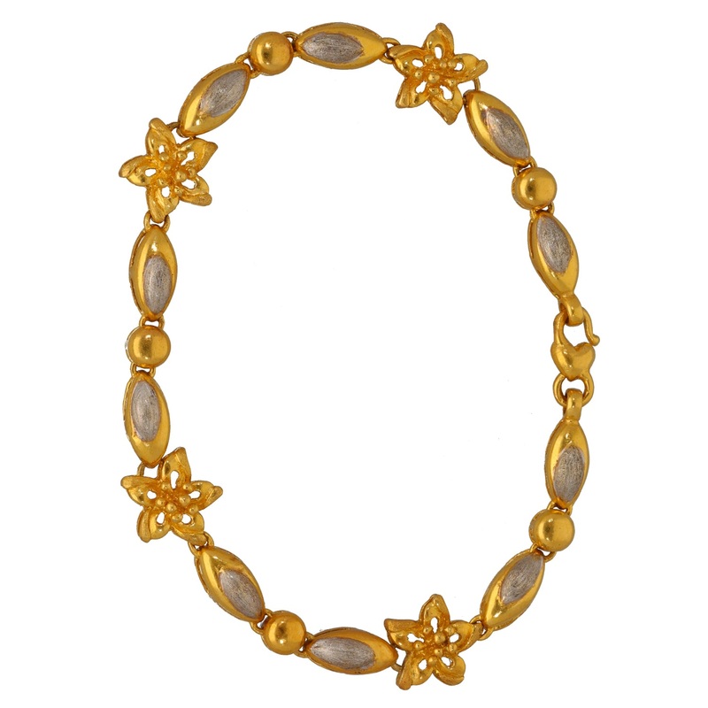 22ct Bi-Colour Gold Alternative Bracelet