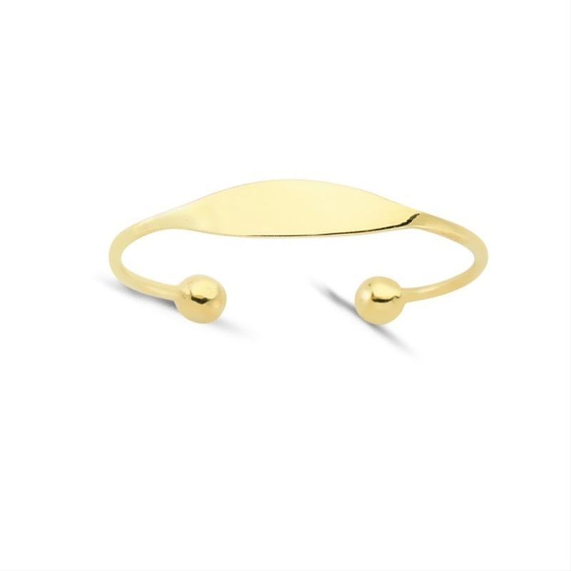 New 9ct Gold Kids ID Torque Bangle