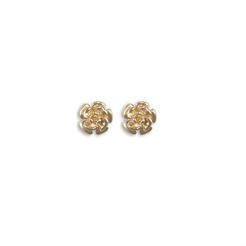 New 9ct Gold Flower Stud Earrings