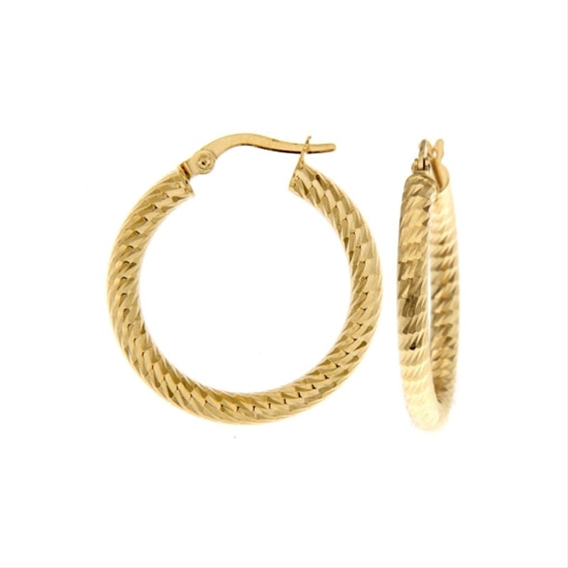 New 9ct Gold Hoop Earrings