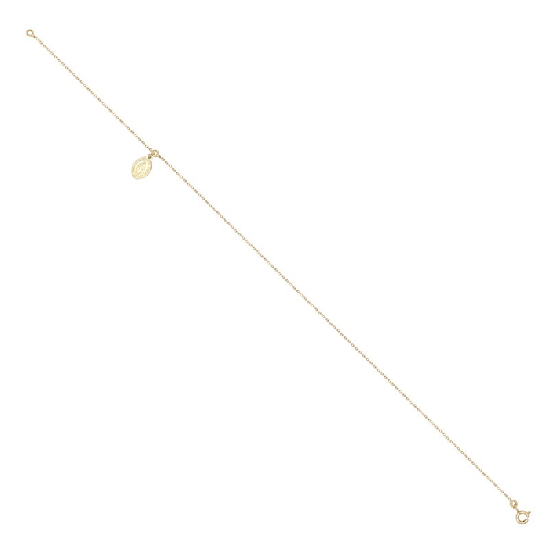 New 9ct Gold Madonna Anklet