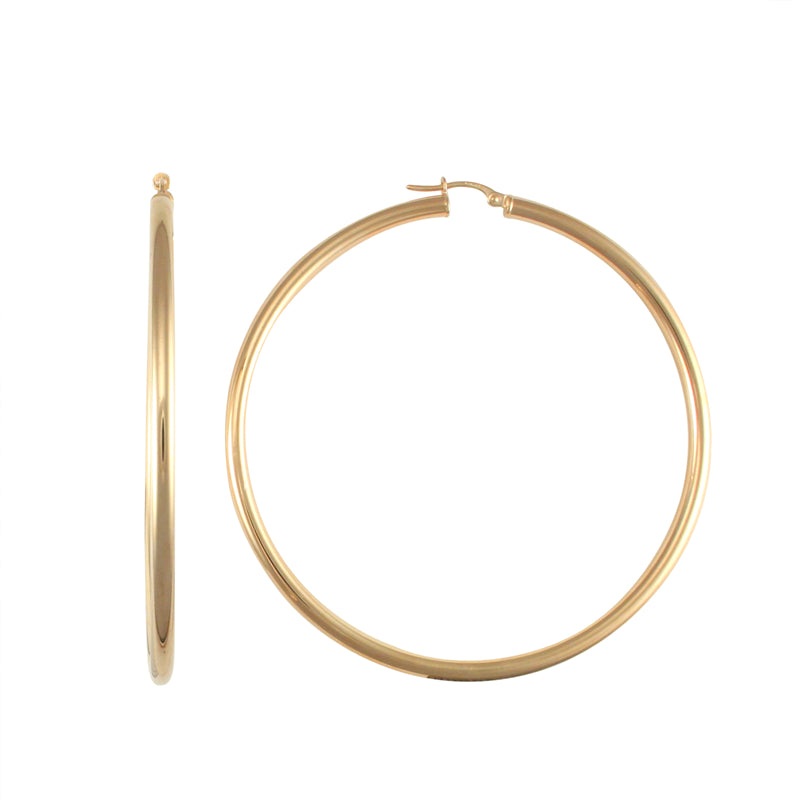 New 9ct Large Hoop Earrings