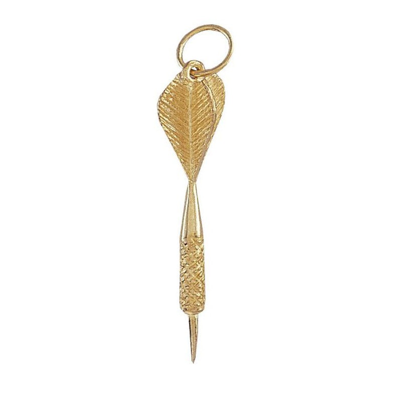 New 9ct Gold Dart Pendant 51mm