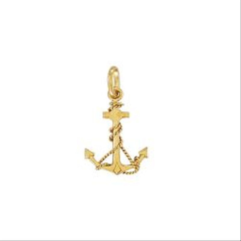 New 9ct Gold Hollow Anchor Charm Pendant 23mm