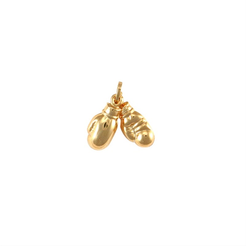 New 9ct Gold Kids Pair of Boxing Gloves Charm Pendant 6mm