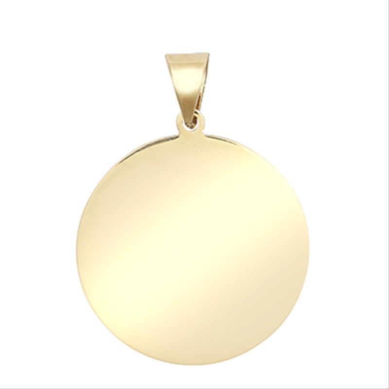 New 9ct Gold Medallion Pendant 28mm