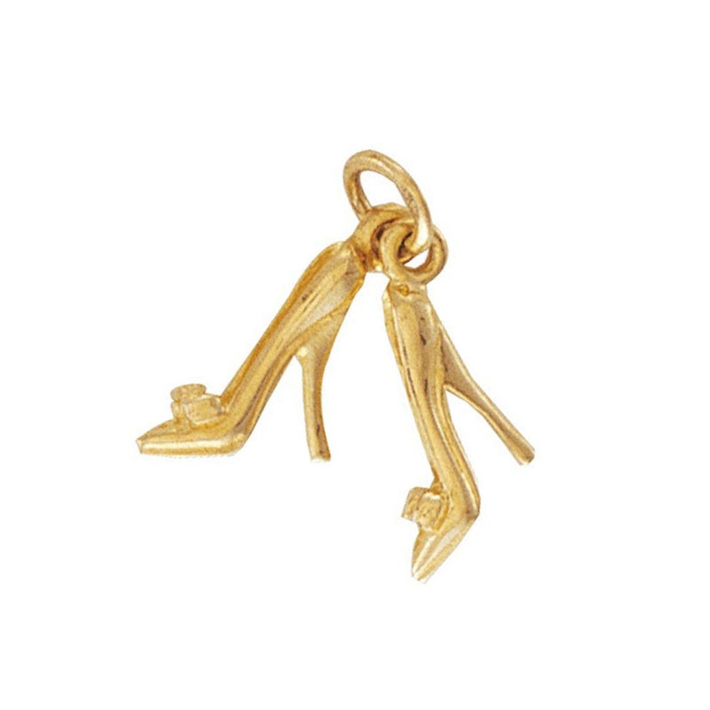 New 9ct Gold Pair of High Heels Charm Pendant 25mm