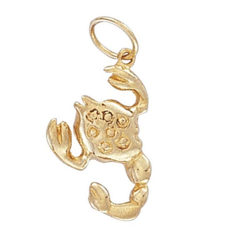 New 9ct Gold Scorpio Zodiac Pendant 25mm