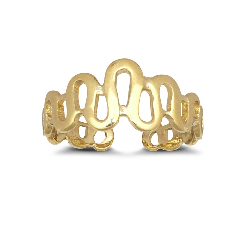 New 9ct Gold Swirly Toe Ring