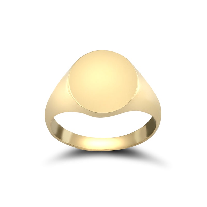 New 9ct Yellow Gold Signet Ring Sizes N-X