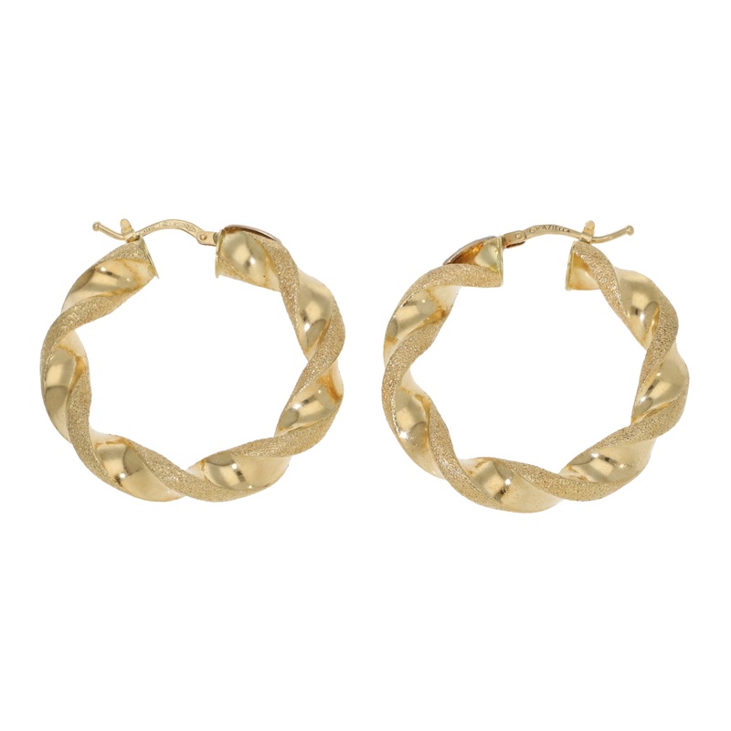 18ct Gold Hoop Earrings