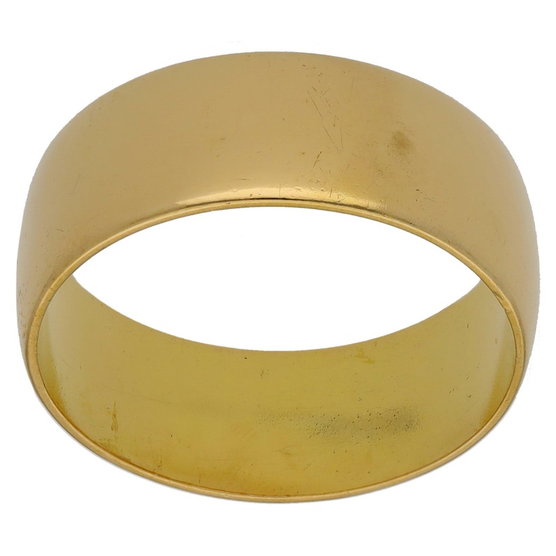 18ct Gold Plain Wedding Ring Size Q