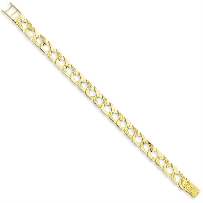 New 9ct Gold Curb Bracelet
