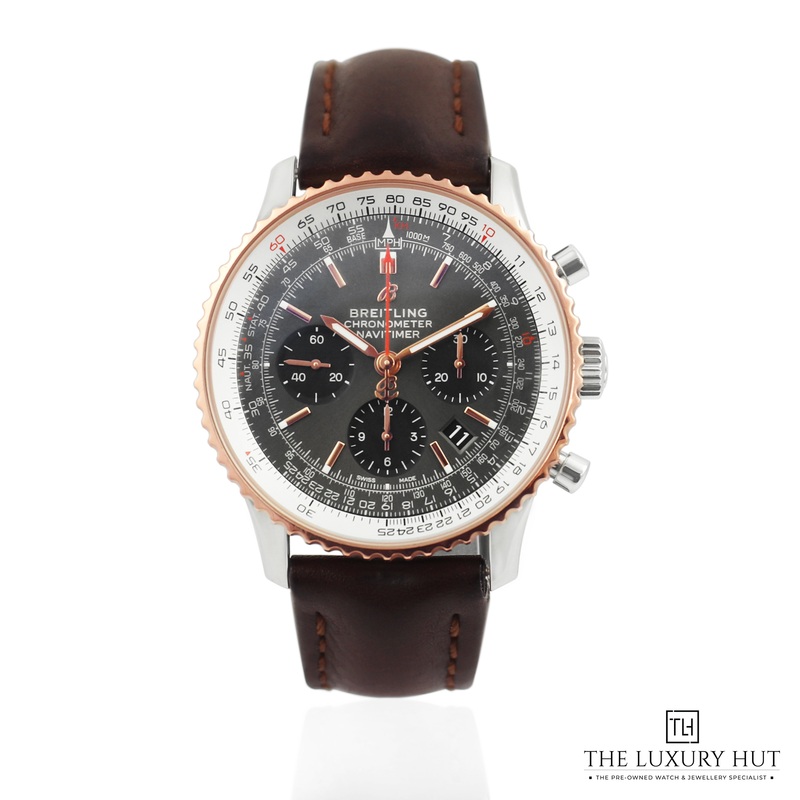 Breitling Navitimer 01 Steel & Rose Gold 43mm Grey Dial Ref: UB0121  Full Set  2020