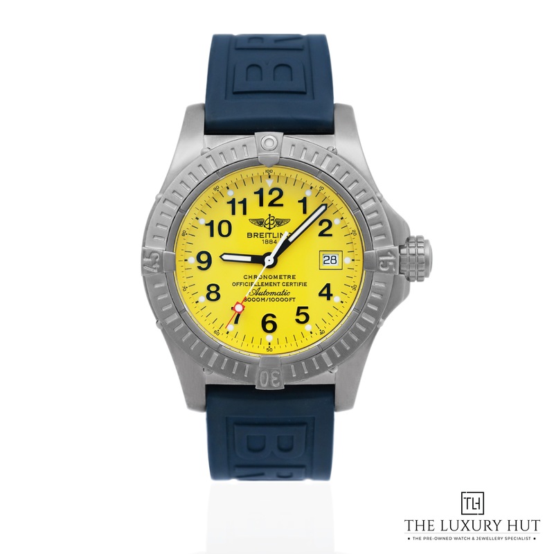 Breitling Avenger Seawolf Titanium 44mm Yellow Dial Ref: E17370