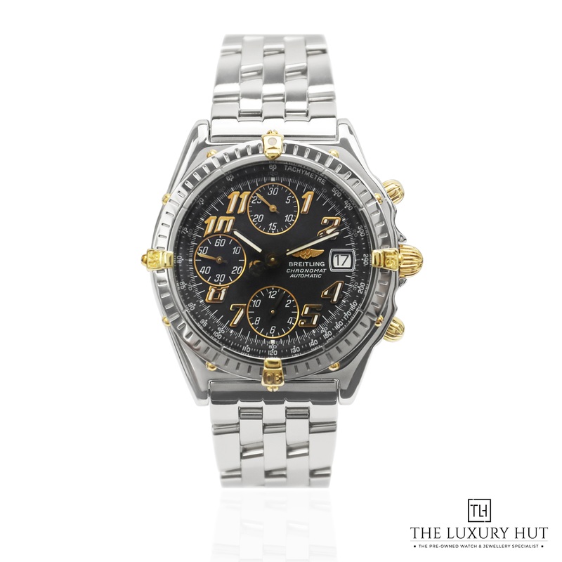 Breitling Chronomat Steel 39mm Black Dial Ref: B13050.1  Fully Serviced 2024