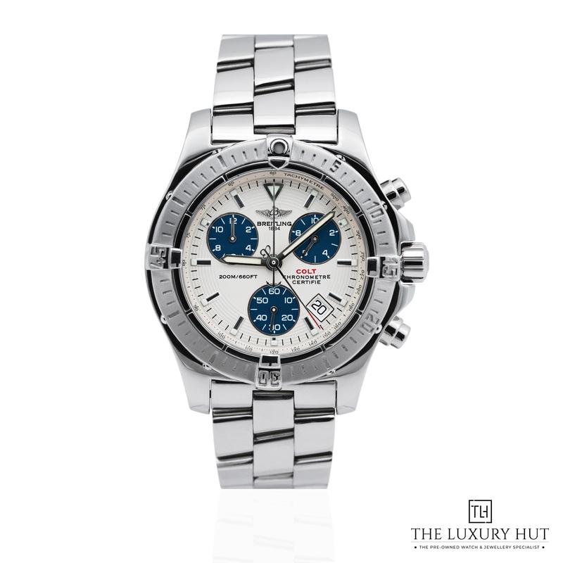 Breitling Colt Chronograph Quartz 41mm Steel Cream Panda Dial Ref: A73380  2007
