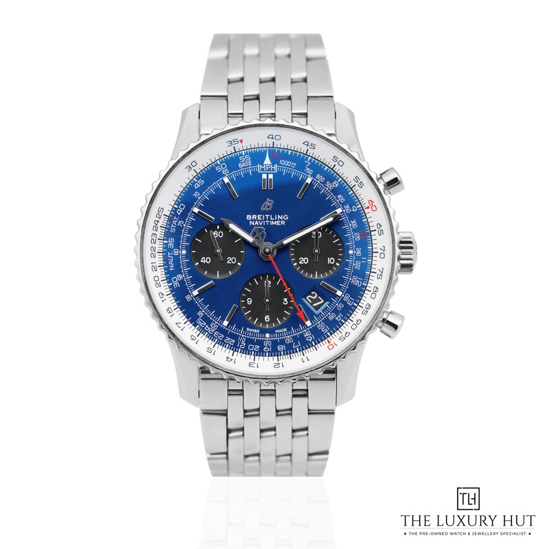 Breitling Navitimer Steel 43mm Blue Ref: AB0121