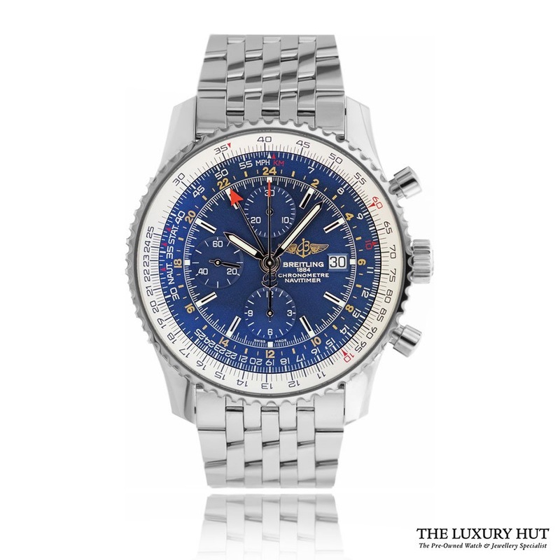 BREITLING NAVITIMER WORLD CHRONOGRAPH STEEL REF: A2432212/C651  2015 FULL SET