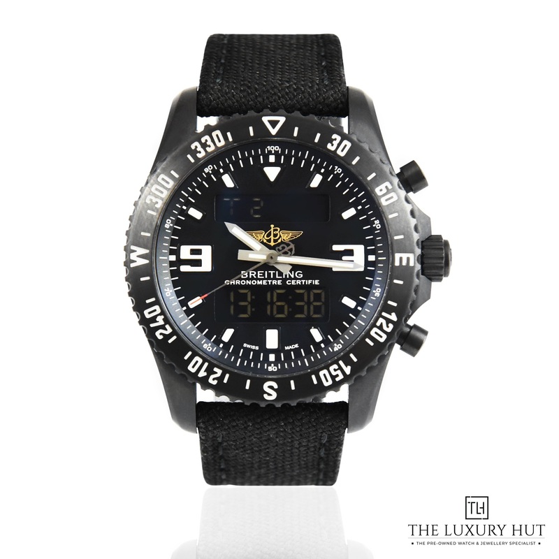 Breitling Chronospace Military Steel 46mm Black Dial Ref: M78367  Full Set  2019
