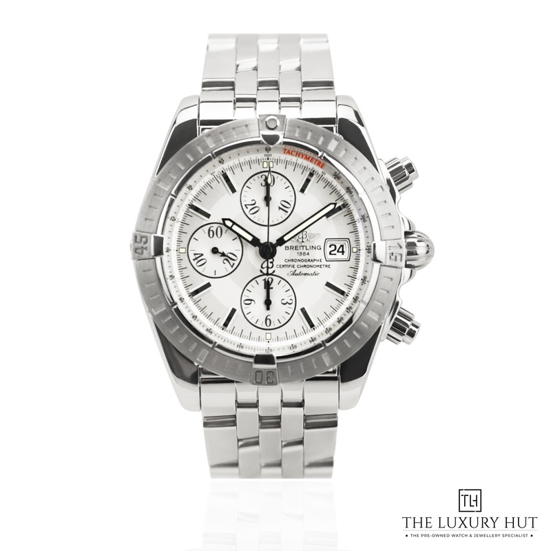 Breitling Chronomat Evolution Steel 44mm White Dial Ref: A13356  Full Set  2006