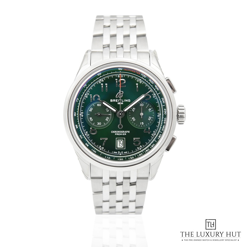 UNWORN Breitling Premier Steel 42mm Green Dial Ref: AB0145  Full Set  2023