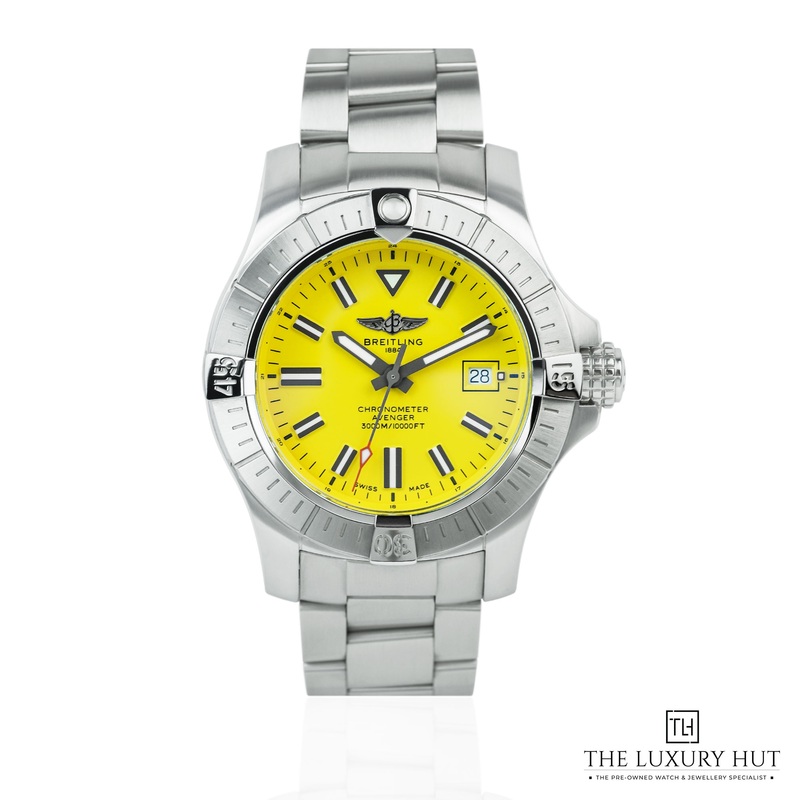 Breitling Avenger Seawolf Steel 45mm Yellow Dial Ref: A17319  2021