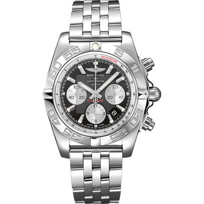 Breitling Chronomat 44 Watch – Steel polished – Onyx Black Dial – Steel Bracelet – AB0110121B1A1