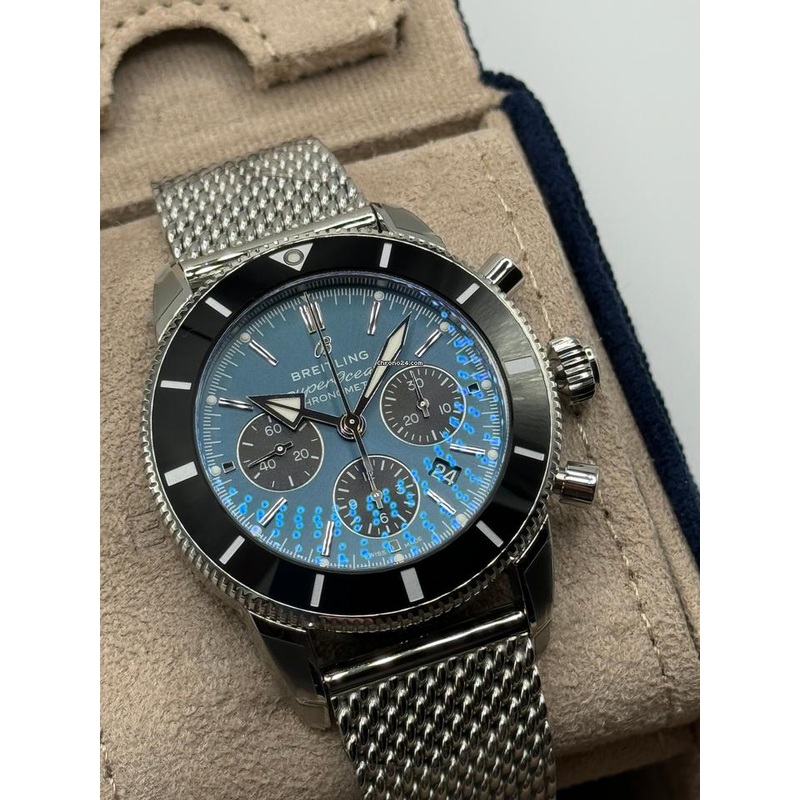 Breitling Superocean Heritage II Chronograph NEW 2024 Superocean Heritage II B01 Chronograph 44 BLACKEYE BLUE