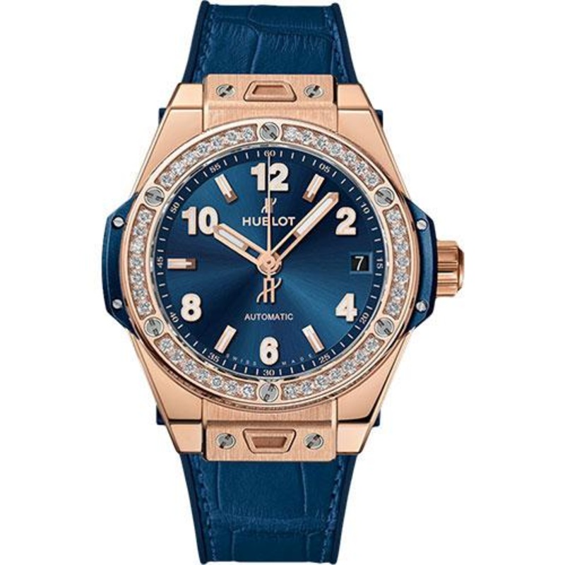 Hublot Big Bang One Click King Gold Blue Diamonds Watch – 39 mm – Blue Dial-465.OX.7180.LR.1204