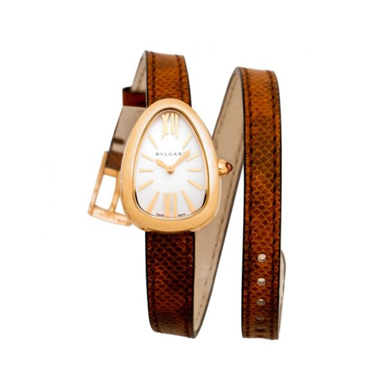 Serpenti Quartz White Mother of Pearl Dial Ladies Watch