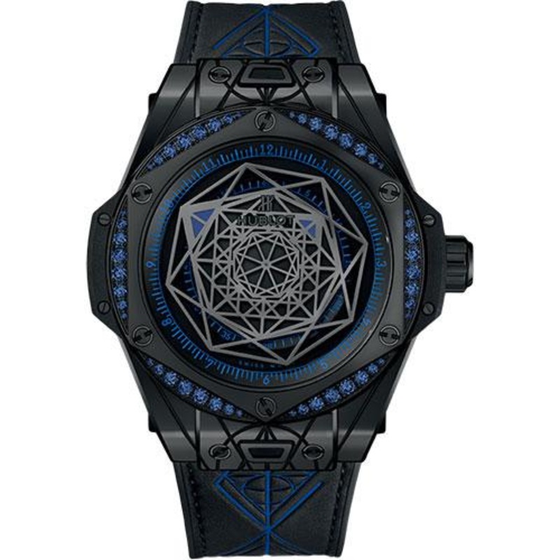 Hublot Big Bang Sang Bleu All Black Blue Limited Edition of 100 Watch-465.CS.1119.VR.1201.MXM18