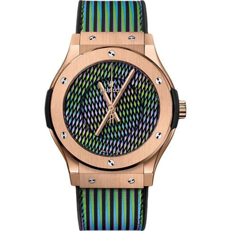 Hublot Classic Fusion Cruz Diez King Gold Watch – 45 mm – Cruz Diez Dial Limited Edition of 30-511.OX.8900.VR.CZD19
